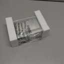 Luxury Mirrored Jewelry Box with Crushed Diamond - Glass Jewelry Box Organizer Storage Ring Holder Case for Women