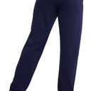 Hanes Womens Essential Jogger Pants, Drawstring Sweatpants for Women, 100% Cotton Jersey, 29" (Blue, XXL)