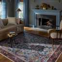 Loloi Rifle Paper Co. Canopy Collection CNP-03 Red/Blue 6'-0" x 9'-0" Area Rug