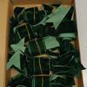 6 Pieces Green Cabinet Bows Large Green Velvet Ribbons Cabinet Door Bows for Thanksgiving Fall Haloween Christmas Party(Green)