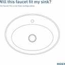 Moen Vichy Chrome One-Handle Single Hole Modern Bathroom Faucet, 6710