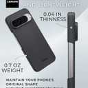 Thinborne Google Pixel 9 Pro and Pixel 9 Case, [600D Aramid Fiber] [Magnetic] [Ultra Thin] [Minimalist Style] [Carbon Fiber] - Black