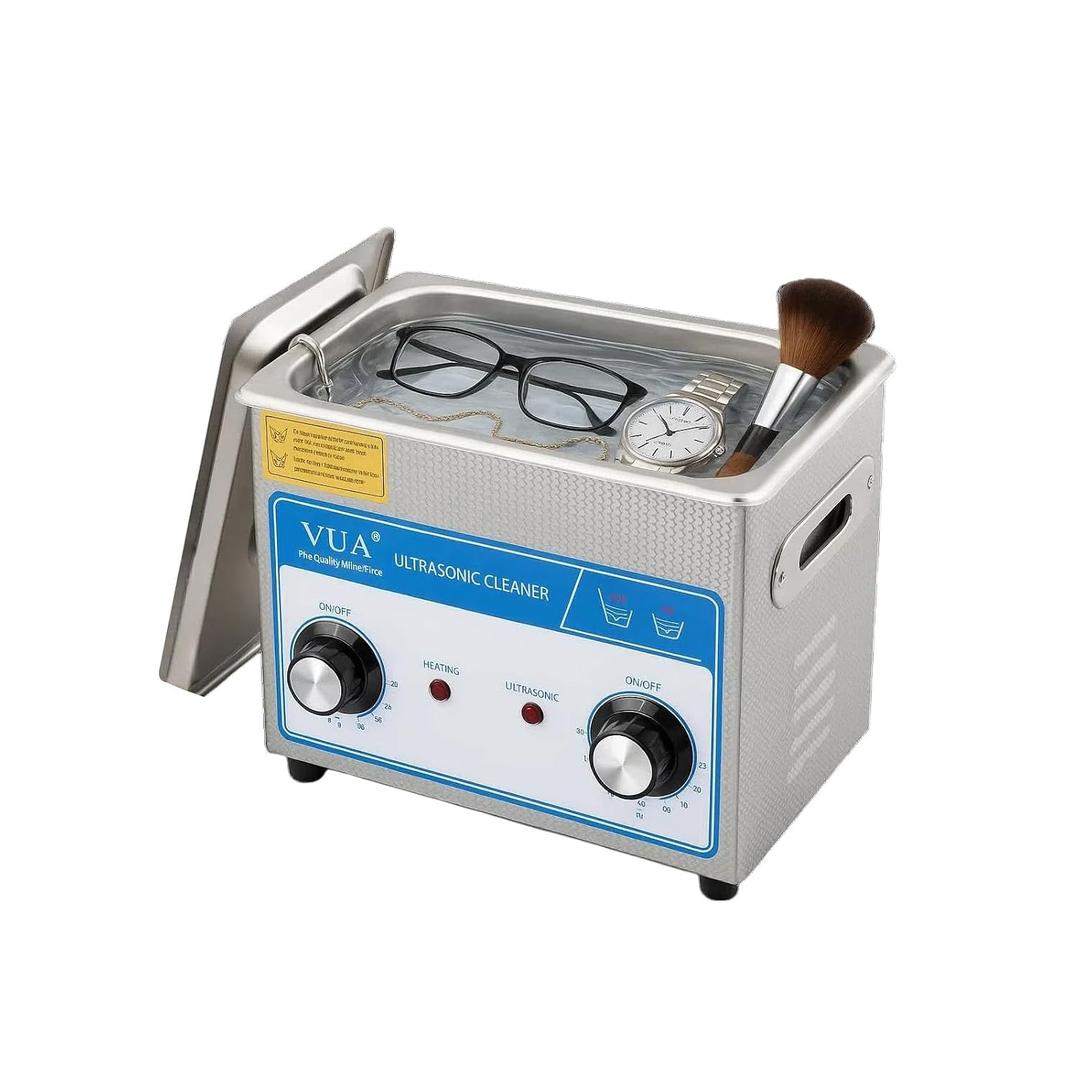 3L Ultrasonic Cleaner with Timer & Heater, Professional Ultrasonic Parts Cleaner, Knob Control Ultrasonic Cleaning Machine for Glasses Watch Jewelry Denture Dental Irrigator Parts Tools Circuit Board