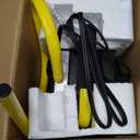 Shinic Garage Heaters for Indoor Use, Metal Portable Space Heater with Thermostat, Greenhouse heater, Adjustable Head, Tubular Stand, Padded Handle, and Wide Base for Stability