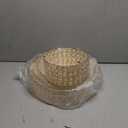 4 Pcs Crystal Gold Cake Stand Set 4 Size Elegant Round Dessert Display Metal Cupcake Stand with Mirror Plate Crystal Beads for Party Birthday Festival Anniversary Holiday 8/10/ 12/14''