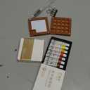 Mini Watercolor Paint Set Pocket Artist Watercolor Travel Set with Mini Paint Palette,Brushes, 12 Colors, Watercolor Sketchbook for Artists Painters Students(Wood) (15 Grids)