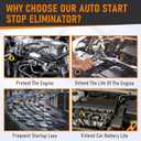 Auto Start Stop Eliminator Compatible with Honda Pilot 2016 2017 2018,Ridgeline 2020-2023, Plug & Play Start/Stop Memory Module, Disables Auto Engine Stop