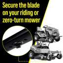 [4 Pack] Mission Automotive Bolts for Husqvarna Lawn Mower Blade - Replacement Tractor Blade Bolt with Cupped Washer - for Attaching Blades on Riding Lawn Mower and Zero Turn Mower