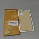 Miracase Designed for iPhone 11 Phone Case, with Screen Protector, Liquid Silicone Gel Rubber Full Body Drop Protection Shockproof Cover Phone Case for iPhone 11 6.1 inch, Bean Grey (Sand)