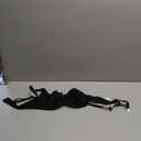 Deyllo Women's Balconette Push Up Bra Sexy Lace Lightly Padded Bra Underwire Demi Bras (32C, Jet-black)