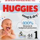 Huggies Size 1 Diapers, Snug & Dry Newborn Diapers, Size 1 (8-14 lbs), 44 Count, Packaging May Vary