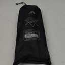 iClimb Ultralight Compact Camping Folding Table with Carry Bag (Black - S)