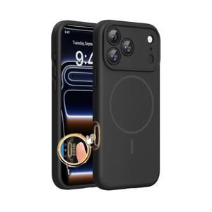 Miracase Magnetic for iPhone 17 Pro Case, Compatible with MagSafe, Integrated Silicone Camera Control Cover, 3.0mm Thicken Shockproof Drop Protection Phone Case for 17 Pro,Black