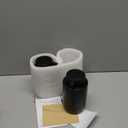 BosilunLife Black Soap Dispenser Set - 2 Pack 12oz Ceramic Dish Soap Dispenser with Rust Proof Pump for Kitchen, Hand Soap and Lotion Set Suitable for Farmhouse Bathroom Decor with Waterproof Labels