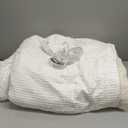 STARBEDIA Heated Blanket Queen Size with Wireless LCD Controller, Machine Washable Waffle Fast Heating Electric Throw Blankets, 6 Heat Levels & 210H Time Settings, ETL Certified, White, 84" x 90"