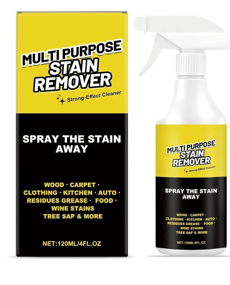 Power Spray，Multi-Purpose Stain Remover, Heavy-Duty All-Surface Cleaner Quick-Acting Formula Removes Water Stains Yellowing & Stubborn Residues