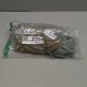 patdrea Green Shabby Chic Decorative Throw Pillow Covers 18x18 Set of 2, Farmhouse Linen Pillow Covers with Ruffles, Square Sturdy Throw Pillow Case for Couch Sofa Bed Living Room