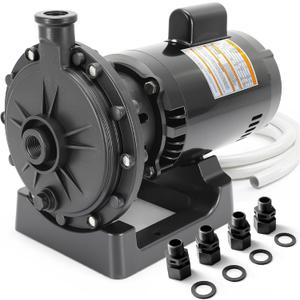 PB4-60 Pool Booster Pump 3/4 HP with Hose Kit, Compatible with Polaris 280/380/3900 Sport, Reinforced 2-Bolt Design, 1440 GPH High Flow, 140 Ft Lift, Ultra-Quiet, Pure Copper Motor Replacement Pump