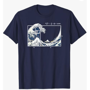 The Great Fibonacci Wave T-Shirt, Size S