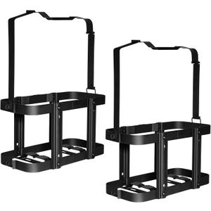 Jerry Gas Can Holder, 5 Gallon / 20 Liter Steel Jerry Can Mount Brackets, 2 Pack