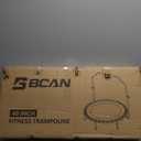 BCAN 40"/48" Mini Rebounder Trampoline for Adults with Bar, 450/550LBS Fitness Trampoline with Bungees, Adjustable Handle, Stable & Quiet, Indoor Outdoor, Whole-Body Workout & Relaxation at Home