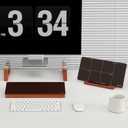 Desk Whiteboard with Wooden Organizer Box for Office Supplies Storage, Desktop Dry Erase White Board with Drawer for Stationary, Marker & Eraser Included, Yeoux