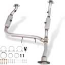 High Flow Catalytic Converter Kit Compatible with 2015 2016 2017 2018 2019 2020 F-150 2.7L V6 Turbocharged engineReplace# 645770 645167 EPA Compliant