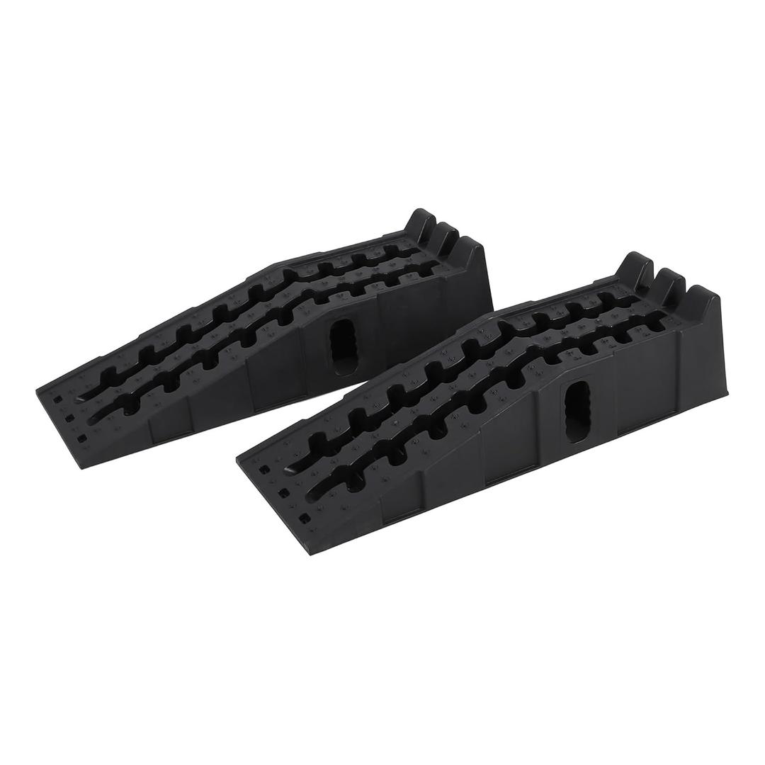 Garvee Heavy Duty Car Ramps for Oil Change, 12,000 LB(5 T) Capacity, Low Profile 6.25 in Lift Vehicle Service Ramps, Non-Slip & Portable for Trucks, SUVs, Cars (2-Pack)