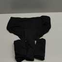 SERISIMPLE Bamboo Women Luxury Underwear Silky Comfy Ultra Soft Briefs Breathable Stretch High&Mid Waist Panties 4 pack (Mid-Black, X-Large)