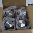 Epica 18-Oz Glass Water Bottles with Lids, Juice Bottles - BPA Free & Eco-Friendly Reusable Refillable Bottles for Juicing, Set of 4 - Clear