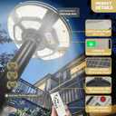 4000W Outdoor Street Light Head, Solar Powered, IP65 Waterproof, 350000LM 750 LEDs, Dusk to Dawn, Timer, Landscape Path Lamps, Post lamp with Remote for Lawn Pathway Driveway Yard