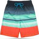 KAILUA SURF Boys' Swim Trunks Quick Dry Board Shorts with Mesh Liner, Sizes 3T