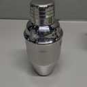 Nitial 9 Pcs Bar Cocktail Shaker Professional Stainless Steel Martini Drink Mixer Built-in Strainer for Bartending No Leaks Boston Shaker for Bar Party Drink Tool(Silver,8 oz)