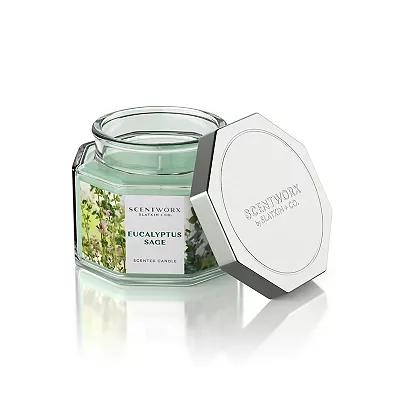 Scent WorX Eucalyptus Sage Scented Candle, Eucalyptus, Sage, Fresh Cypress, and Mint Candle