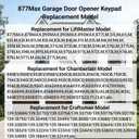 Garage Door Opener Keypad Compatible with Liftmaster Chamberlain Craftsman Garage Door Opener with 315/390 MHZ Learn Button Since 1993, Replace 877Max 878Max Garage Door Keypad Wireless Keyless Entry