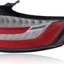 LED Tail Lights Compatible With Ford Edge ST/ST-Line 2019 2020 2021 2022 2023 2024 Rear Brake Lamp Signal Assembly Replace:KT4Z13404D FO2805126 with running lights (Right Passenger Side)