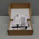 Glass Door Knobs for Interior Doors - Vintage Crystal Passage Closet & Hallway Door Knob - Diamond Cut Door Handle - Matte Black Finish (1 Pack)