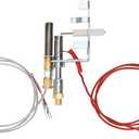 14D0477 LPG8404 R3623 Propane Gas LP ODS Pilot Assembly Replacement for Comfort Glow, Glow Warm, Vanguard, FMI, Hearth Side Designs, Sears103778-01 PP225 LPG8414 Thermocouple for Gas Fireplace