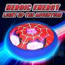 Light Up Hover Soccer Ball for Kids,Glowing Web Design & LED Eyes Air Floating Soccer Toys,Indoor Games with Soft Foam Bumper,Fun Sports Games for Boys Girls Age 3 4 5 6 7 8 9 10 11 12, Birthday Gifts