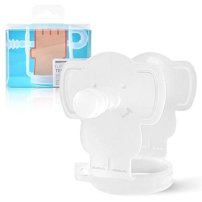 MEDITOY Premium Baby Hand Teether – Soft & Hygienic Soothing Aid for Teething Discomfort in Babies 312 Months, BPAFree LSR Silicone, Adjustable Wristband, Easy to Clean, Made in Korea