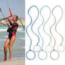 3 Packs 25" Thick Hair Ties No Damage for Women, Elastic Girls Hair Bands Strong Braided Ponytail Holders for Long Thick Curly Hair Stretchy Spiral Pony Tails Hair Ties for Sports Swimming Running