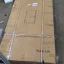 DELAVIN 32" W x 72" H Frameless Hinged Shower Door, Single Shower Door with 5/16" Clear Tempered Glass, Stainless Steel Hinged Swing Shower Doors, Black Shower Door with Seal Strip and Handle