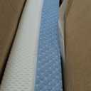 Dourxi Crib Mattress, Dual Sided Comfort Memory Foam Toddler Bed Mattress, Triple-Layer Breathable Premium Baby Mattresses for Infant and Toddler w/Removable Outer Cover - White&Blue