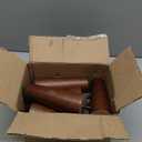 Sofa Legs Square Bed Feet 5 inch Wood Replacement Leg for Furniture Set of 8, Brown