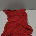 GORGLITTER Women's Flower Asymmetrical Bodycon Mini Dress Mesh Mock Neck Sleeveless Summer Cute Cocktail Prom Dresses (Small, Burgundy)