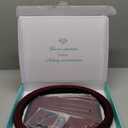 TZARROT Red Bling Car Accessories Set for Women, Bling Steering Wheel Cover for Women Universal Fit 15 Inch, Rhinestone Center Console Cover, Bling Gear Shift Cover, Crystal Car Decor Set 3pc