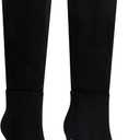 CELLENZ Womens Knee High Boots: 3.54 In Stiletto Heel, Wide Calf Tall Boots, 2025 Fall Fashion Trendy Heel Boot for Party, Night out, Date, Dancing (8, Black Suede)