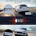 REDTIGER 4K STARVIS 2 Dash Cam Front and Rear, 5GHz WiFi 20MB/s Download, 128GB Card Included, Voice Control, Dash Camera for Cars with 3.18" Touch Screen, GPS, Loop Recording, Parking Mode(F7N Touch)