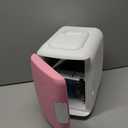 Cooluli Mini Fridge for Bedroom - Car, Office Desk & Dorm Room - Portable 4L/6 Can Electric Plug In Cooler & Warmer for Food, Drinks, Skincare Beauty & Makeup - 12v AC/DC & Exclusive USB Option, Pink