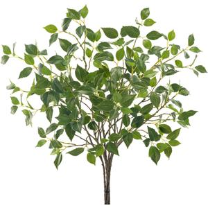 Uqueeten Artificial Plants Greenery Eucalyptus Stems Branches Plant for Home DecorFaux Rustic Ficus Leaf Floral for Indoor Table Bathroom Bedroom Kitchen Decoration,Real Plastic Eucalytus Wedding Dcor6PCS)